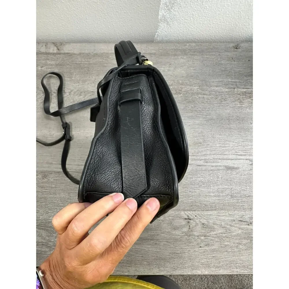 Radley London Cording Street Medium Grab Satchel Bag Purse Black Leather